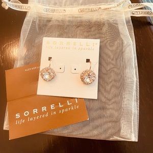 Sorrelli Haute Halo Dangle Earrings- rose gold